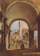 Francesco Guardi An Architectural Caprice oil painting artist